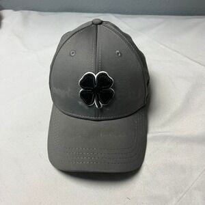 Black Clover Gray Golf Hat Gray Fitted Live Lucky Black Clover Patch S/M‎